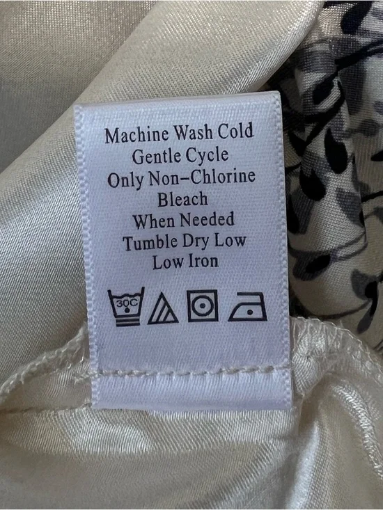 Coldwater Creek White Women’s Floral-Print Cami Adjustable Straps L - Picture 9 of 10